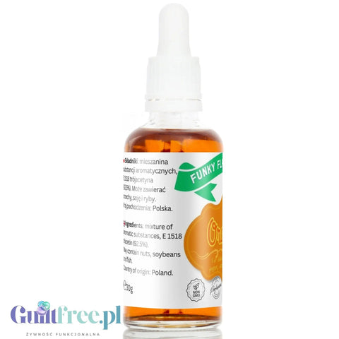 Funky Flavors Basic Orange 30ml - kropelki aromatyczne do jedzenia i picia, bez cukru i słodzików by Funky Flavors (funky-flavors-orange-aromat-pomaranczowy)