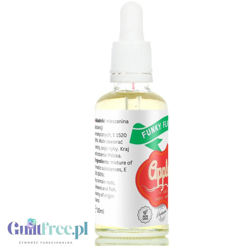 Funky Flavors Basic Apple Pie 30ml - szarlotkowe kropelki bez cukru, słodzików i bez kalorii by Funky Flavors (funky-flavors-apple-pie-30ml-szarlotka-aromat-bez-cukru-bez-tluszczu)