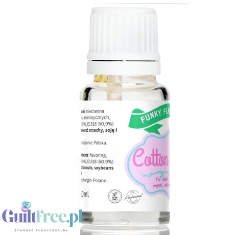 Funky Flavors Basic Cotton Candy 10ml - aromat spożywczy bez cukru i słodzików, Wata Cukrowa by Funky Flavors (funky-flavors-cotton-candy-10ml-aromat-spozywczy-bez-cukru-i-slodzikow-wata-cukrowa)