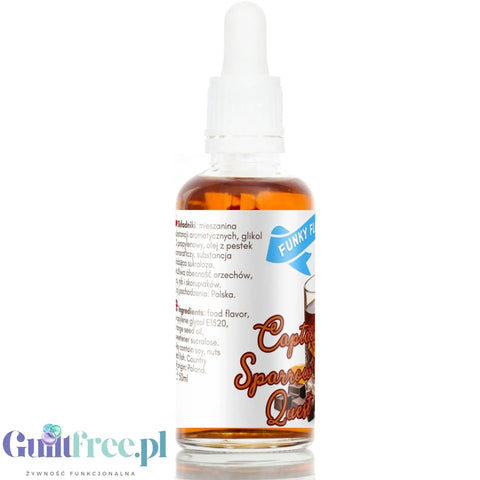 Funky Flavors Sweet Captain Sparrow's Quest - słodkie kropelki o smaku ciemnej czekolady z pomarańczą i rumem by Funky Flavors (funky-flavors-sweet-captain-sparrow-s-quest)