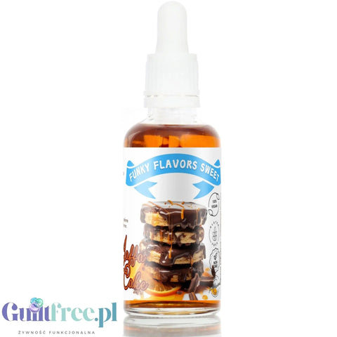 Funky Flavors Sweet Jaffa Cake - słodkie kropelki bez cukru, tłuszczu i kcal, smak biszkopt z czekoladą i pomarańczą by Funky Flavors (funky-flavors-sweet-jaffa-cake-slodzony-aromat-bez-cukru-tluszczu-i-kcal)
