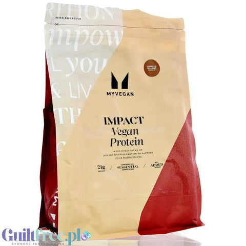 MyProtein Impact Vegan Protein Blend Coffee & Walnut 1KG - odżywka białkowa dla wegan, smak Kawa & Orzech Włoski by My Protein (myprotein-vegan-protein-blend-coffee-walnut-1kg-odzywka-bialkowa-dla-wegan-smak-kawa-orzech-wloski)