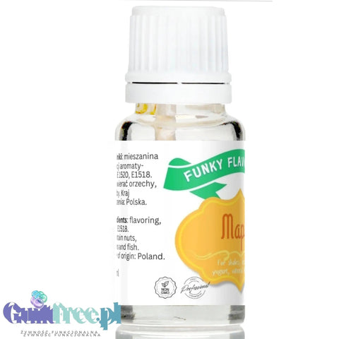 Funky Flavors Basic Maple 10ml - kropelki o aromacie syropu klonowego bez cukru, słodzików i bez tłuszczu by Funky Flavors (funky-flavors-maple-aromat-syropu-klonowego-bez-cukru-i-bez-tluszczu)