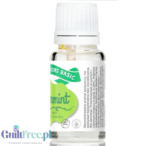 Funky Flavors Basic Peppermint 10ml - miętowe kropelki aromatyzujące do żywności bez cukru, słodzików i kalorii by Funky Flavors (funky-flavors-peppermint-mietowy-aromat-bez-cukru-bez-tluszczu)