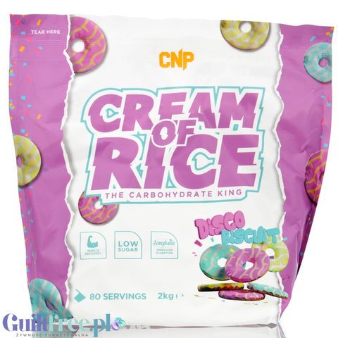 CNP Cream of Rice, Disco Biscuit 2kg - kleik ryżowy bez cukru, regeneracyjny posiłek treningowy o smaku ciasteczkowym by CNP Professional (cnp-cream-of-rice-disco-biscuit-2kg-kleik-ryzowy-bez-cukru-regeneracyjny-posilek-treningowy-o-smaku-ciasteczkowym)