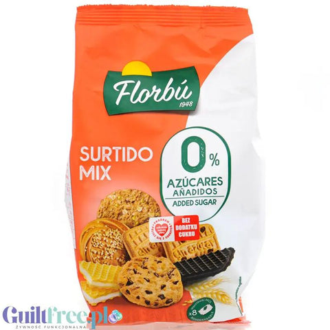 Florbu Surtido Mix - mix ciastek i wafelków bez cukru, 8 rodzajów by Florbu (florbu-surtido-mix-mieszanka-ciastek-i-wafelkow-bez-dodatku-cukru)