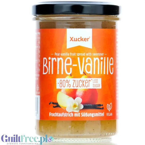 Xucker Birne-Vanille - dżem Gruszka & Wanilia bez cukru z ksylitolem by Xucker (xucker-birne-vanille-dzem-gruszka-wanilia-bez-cukru-z-ksylitolem)