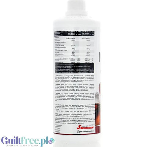 Vital Drink Cherry Cola 1L - koncentrat bez cukru z witaminami by Best Body Nutrition (vital-drink-cherry-cola-1l-koncentrat-bez-cukru-z-witaminami)