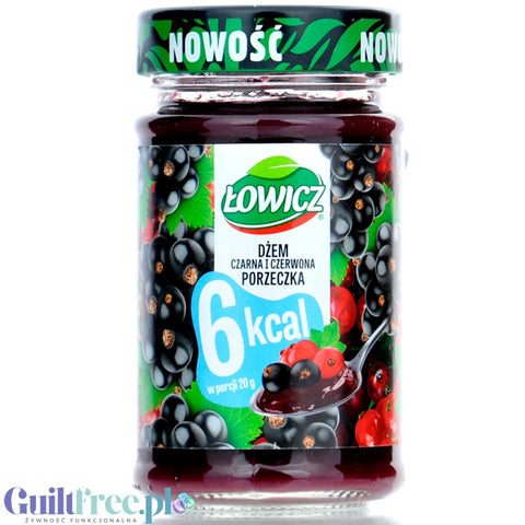 Łowicz Dżem z Czerwonej i Czarnej Porzeczki 6kcal - dżem porzeczkowy bez dodatku cukru, ultra niskokaloryczny by Łowicz (lowicz-dzem-z-czerwonej-i-czarnej-porzeczki-6kcal-dzem-porzeczkowy-bez-dodatku-cukru-ultra-niskokaloryczny)