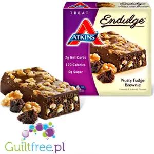Atkins Endulge Nutty Fudge Brownie - brownie krówkowo-orzechowe, niskie IG, 2g węglowodanów by Atkins (atkins-brownie-krowkowo-orzechowe-niskie-ig-2g-weglowodanow)