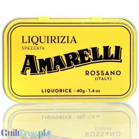 Amarelli Liquirizia Spezzata Rossano 40g - oryginalna włoska lukrecja 100% bez cukru, z Kalabrii by Amarelli (amarelli-liquirizia-spezzata-rossano-40g-oryginalna-wloska-lukrecja-100-bez-cukru-z-kalabrii)