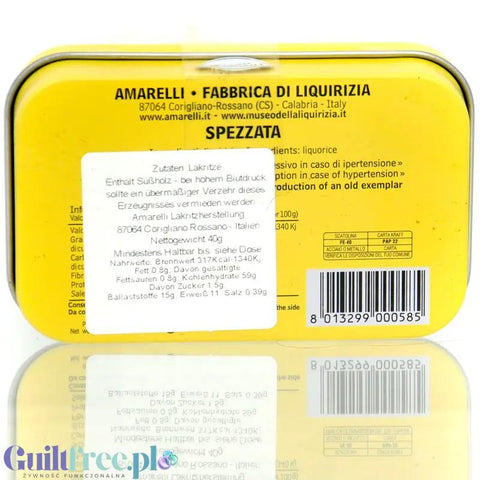 Amarelli Liquirizia Spezzata Rossano 40g - oryginalna włoska lukrecja 100% bez cukru, z Kalabrii by Amarelli (amarelli-liquirizia-spezzata-rossano-40g-oryginalna-wloska-lukrecja-100-bez-cukru-z-kalabrii)