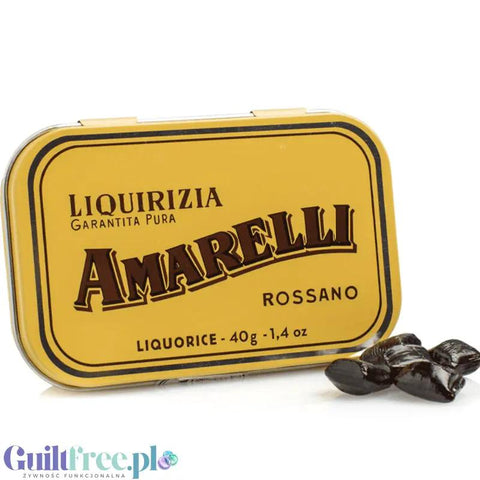 Amarelli Liquirizia Spezzata Rossano 40g - oryginalna włoska lukrecja 100% bez cukru, z Kalabrii by Amarelli (amarelli-liquirizia-spezzata-rossano-40g-oryginalna-wloska-lukrecja-100-bez-cukru-z-kalabrii)