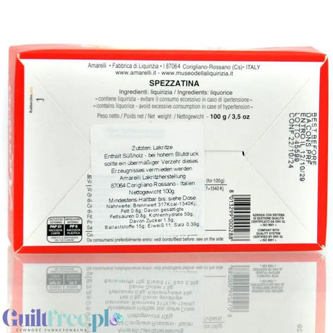 Amarelli Liquirizia Spezzatina Confetti 100g - kalabryjska lukrecja anyżkowa 100% bez cukru i słodzików by Amarelli (amarelli-liquirizia-spezzatina-confetti-100g-kalabryjska-lukrecja-anyzkowa-100-bez-cukru-i-slodzikow)