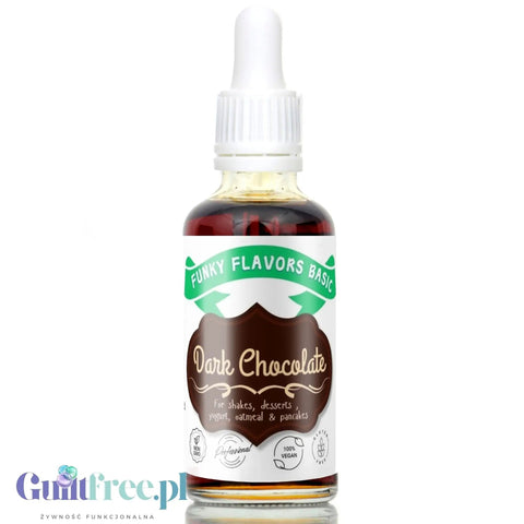 Funky Flavors Basic Dark Chocolate 30ml - Ciemna Czekolada - kropelki aromatyzujące bez cukru i słodzików by Funky Flavors (funky-flavors-basic-dark-chocolate-30ml-ciemna-czekolada-kropelki-aromatyzujace-bez-cukru-i-slodzikow)