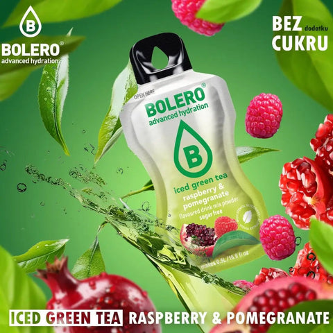 Bolero Drink Iced Green Tea Raspberry & Pomegranate 8g - napój instant w saszetce, Mrożona Zielona Herbata Malina i Granat by Bolero Drink (bolero-drink-iced-green-tea-raspberry-pomegranate-8g-napoj-instant-w-saszetce-mrozona-zielona-herbata-malina-i-granat)
