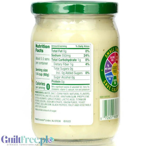 Walden Farms Alfredo Pasta Sauce - wegański sos do makaronu Alfredo zero kalorii, nowa wersja USA by Walden Farms (walden-farms-sos-do-makaronu-alfredo-zero-kalorii)