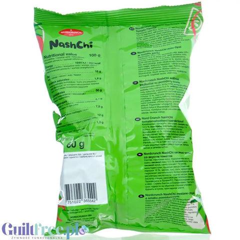Nordcrunch NashChi Tomato - wegańskie owsiano-grochowe chrupki o smaku pomidorowym by Milzu (nordcrunch-nashchi-tomato-weganskie-owsiano-grochowe-chrupki-o-smaku-pomidorowym)