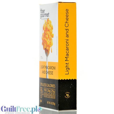 Fiber Gourmet Light Macaroni and Cheese - błonnikowy makaron 48% mniej kalorii z sosem serowym by Fiber Gourmet (fiber-gourmet-light-macaroni-and-cheese-blonnikowy-makaron-48-mniej-kalorii-z-sosem-serowym)