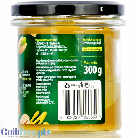 Targroch Pistacjela - pasta pistacjowa 45% pistacji bez cukru i oleju palmowego by Targroch (targroch-pistacjela-pasta-pistacjowa-45-pistacji-bez-cukru-i-oleju-palmowego)
