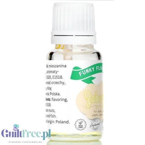 Funky Flavors Basic Zabaglione 10ml - płynny aromat zabajone w kropelkach, bez cukru, tłuszczu i kalorii by Funky Flavors (funky-flavors-zabayone-plynny-aromat-w-kropelkach-bez-cukru-tluszczu-i-kalorii)