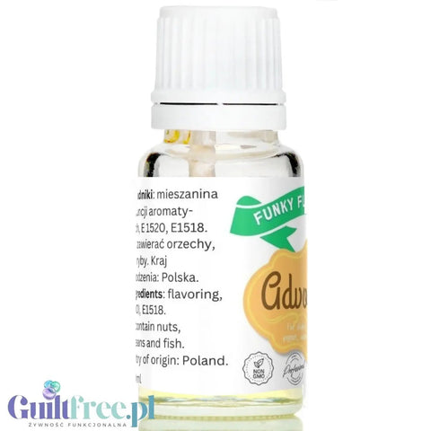 Funky Flavors Basic Advocaat 10ml - adwokatowe kropelki aromatyczne bez cukru, kalorii i słodzików by Funky Flavors (funky-flavors-advocate-aromat-bez-cukru-i-bez-tluszczu)