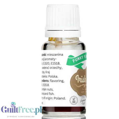 Funky Flavors Basic Irish Cream 10ml - kropelki aromatyzujące bez cukru, słodzików i kalorii by Funky Flavors (funky-flavors-irish-cream-aromat-bez-cukru-i-bez-tluszczu)