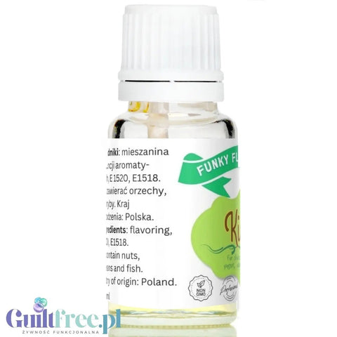 Funky Flavors Basic Kiwi 10ml - kropelki aromatyzujące bez cukru, słodzików i kalorii by Funky Flavors (funky-flavors-kiwi-aromat-bez-cukru-bez-tluszczu)