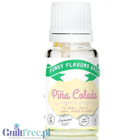 Funky Flavors Basic Piña Colada 10ml - kropelki aromatyzujące bez cukru, słodzików i kalorii by Funky Flavors (funky-flavors-pina-colada-aromat-bez-cukru-bez-tluszczu)