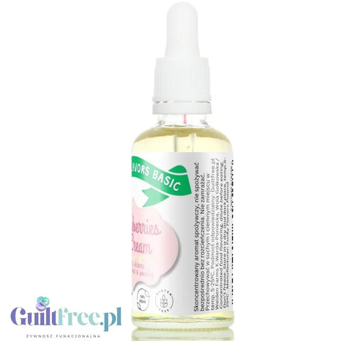 Funky Flavors Basic Strawberries & Cream 30ml - Truskawki w Śmietanie - kropelki aromatyczne bez cukru, słodzików i kalorii by Funky Flavors (funky-flavors-strawberries-cream-30ml-truskawki-w-smietanie-aromat-bez-cukru-bez-tluszczu)