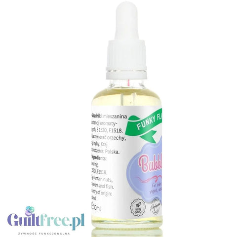 Funky Flavors Basic Bubble Gum 30ml - Guma balonowa - kropelki aromatyczne bez cukru, słodzików i kalorii by Funky Flavors (funky-flavors-bubble-gum-30ml-guma-balonowa-aromat-bez-cukru-bez-tluszczu)