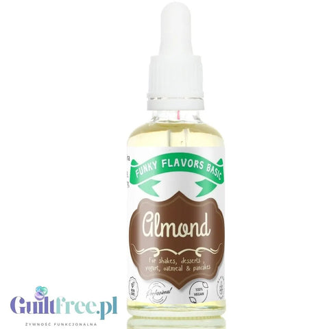 Funky Flavors Basic Almond 30ml - Migdał - kropelki aromatyczne bez cukru, słodzików i kalorii by Funky Flavors (funky-flavors-almond-30ml-migdal-aromat-bez-cukru-bez-tluszczu)