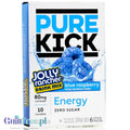 Pure Kick & Jolly Energy Blue Raspberry - sugar-free sachets, instant drink with caffeine, vitamins and electrolytes