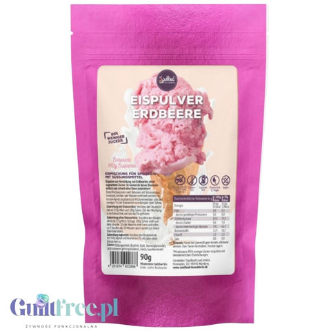 Soulfood LowCarberia Eispulver Himbeere - gotowy miks baza do lodów malinowych 90% mniej cukru by Soulfood Lowcarberia (soulfood-lowcarberia-eispulver-himbeere-gotowy-miks-baza-do-lodow-malinowych-90-mniej-cukru)