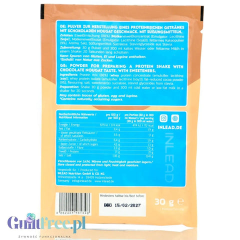 Inlead Whey Protein Chocolate Nougat - orzechowo-czekoladowa odżywka białkowa w saszetce WPC WPI by InLead (inlead-whey-protein-chocolate-nougat-orzechowo-czekoladowa-odzywka-bialkowa-w-saszetce-wpc-wpi)