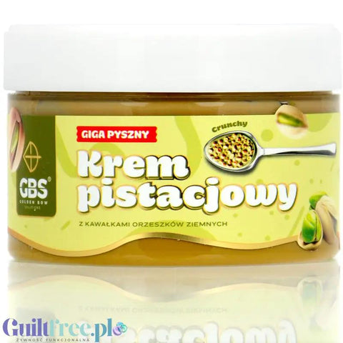 GBS Krem Pistacjowy z Kawałkami Orzeszków - wegański krem pistacjowy z orzeszkami ziemnymi bez cukru i bez oleju palmowego by Golden Bow Solutions (gbs-krem-pistacjowy-z-kawalkami-orzeszkow-ziemnych-krem-pistacjowy-z-orzeszkami-ziemnymi-bez-cukru-i-bez-oleju-palmowego)