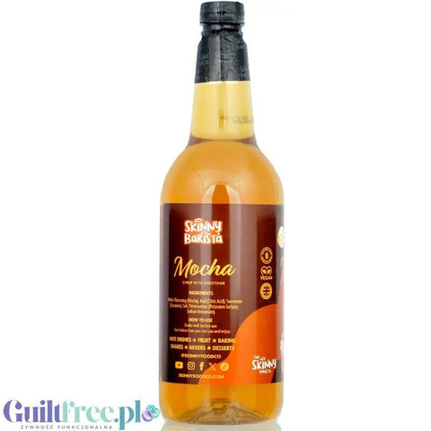Skinny Food Barista Mocha 1L - syrop zero kalorii do kawy, bez cukru, smak Kawy & Czekolady by Skinny Food (skinny-food-barista-coffee-syrup-mocha-1l-syrop-zero-kalorii-do-kawy-bez-cukru-smak-kawy-czekolady)