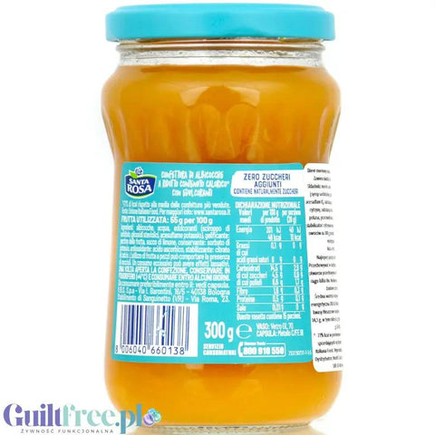 Santa Rosa Zero Albicocche - niskokaloryczny dżem morelowy bez dodatku cukru tylko 48kcal by Santa Rosa (santa-rosa-zero-albicocche-niskokaloryczny-dzem-morelowy-bez-dodatku-cukru-tylko-48kcal)