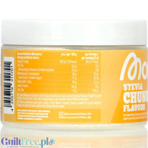 More Nutrition Chunky Flavor STEVIA, Vanilla Pure 150g - wegański aromat w proszku bez cukru ze stewią, Wanilia by More Nutrition (more-nutrition-chunky-flavor-stevia-vanilla-pure-150g-weganski-aromat-w-proszku-bez-cukru-ze-stewia-wanilia)