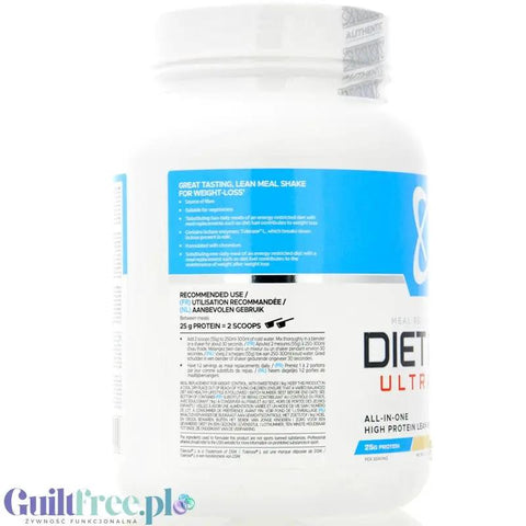 USN DietFuel Ultra Lean Meal Replacement Vanilla Cream 1kg - koktajl białkowy, substytut posiłku, smak Wanilia by USN (Ultimate Sports Nutrition) (usn-dietfuel-ultra-lean-meal-replacement-vanilla-cream-1kg-koktajl-bialkowy-substytut-posilku-smak-wanilia)