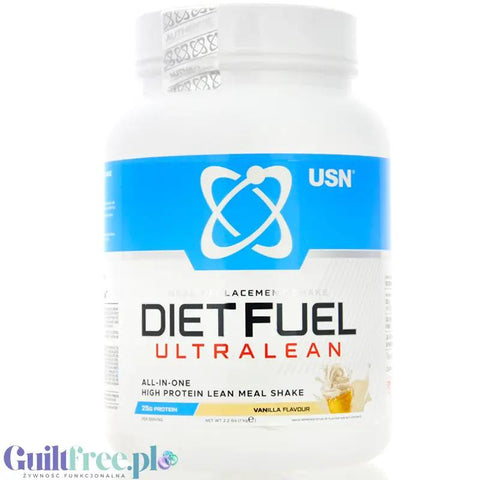 USN DietFuel Ultra Lean Meal Replacement Vanilla Cream 1kg - koktajl białkowy, substytut posiłku, smak Wanilia by USN (Ultimate Sports Nutrition) (usn-dietfuel-ultra-lean-meal-replacement-vanilla-cream-1kg-koktajl-bialkowy-substytut-posilku-smak-wanilia)