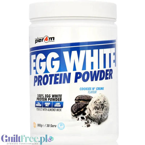 per4m® Per4m Egg White Protein Cookies N' Creme - odżywka białkowa z białek jaj albuminy, smak Ciastka z Kremem - Protein Supplements