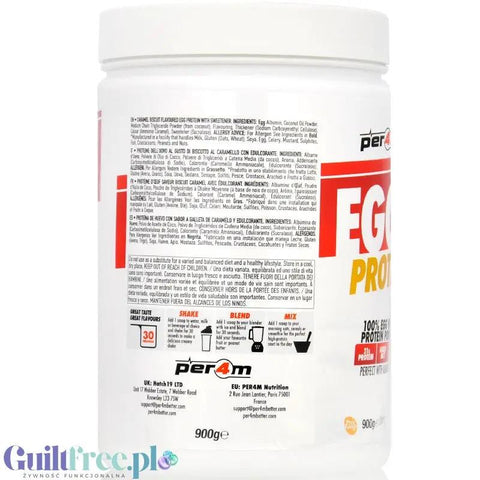 Per4m Egg White Protein Caramel Biscuit - odżywka białkowa z białek jaj albuminy, smak Ciasecztka Spekulos by per4m® (per4m-egg-white-protein-caramel-biscuit-odzywka-bialkowa-z-bialek-jaj-albuminy-smak-ciasecztka-spekulos)
