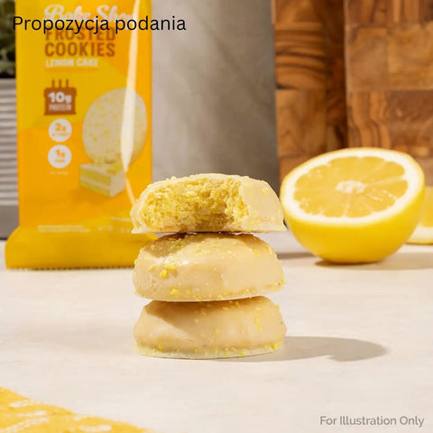 Quest Frosted Cookies, Lemon Cake - lukrowane miękkie keto ciastka w polewie, BOX 8 SZT by Quest Nutrition (quest-frosted-cookies-lemon-cake-lukrowane-miekkie-keto-ciastka-w-polewie-box-8-szt)