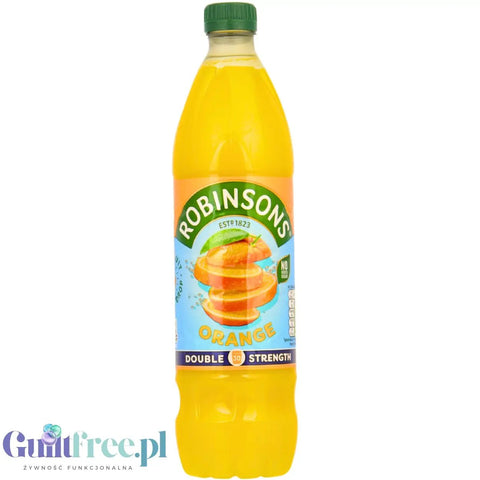 Robinsons Double Strength Orange Squash 0,75L - skoncentrowany syrop do rozcieńczania bez cukru i kalorii, Pomarańcza by Robinson's (robinsons-double-strength-orange-squash-0-75l-skoncentrowany-syrop-do-rozcienczania-bez-cukru-i-kalorii-pomarancza)