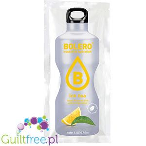 Bolero Drink Ice Tea Lemon 8g - napój instant w saszetce, ze stewią, 8g smak Mrożona Herbata & Cytryna by Bolero Drink (bolero-ze-stewia-ice-tea-cytryna-1kcal-mix-na-15l)