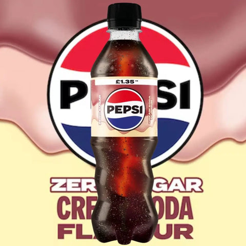 Pepsi Max Cream Soda 500ml - śmietankowa Pepsi Max bez cukru i kalorii by Pepsi Max (pepsi-max-cream-soda-500ml-smietankowa-pepsi-max-bez-cukru)