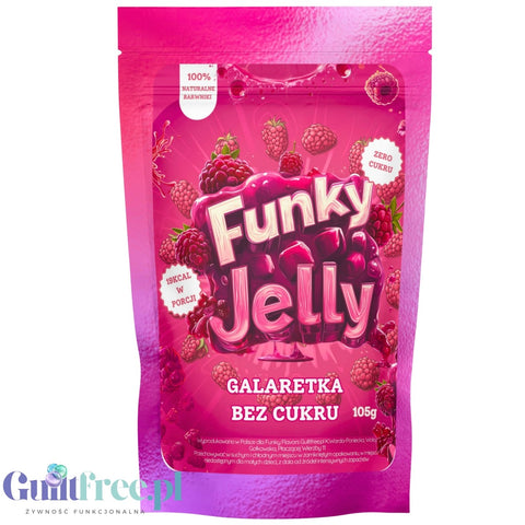 Funky Jelly Raspberry Galaretka Malinowa x 15 porcji - galaretka bez cukru o smaku malinowym by Funky Flavors (funky-jelly-raspberry-galaretka-malinowa-x-15-porcji-galaretka-bez-cukru-o-smaku-malinowym)