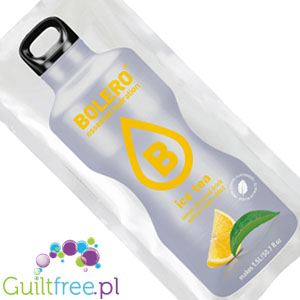 Bolero Drink Ice Tea Lemon 8g - napój instant w saszetce, ze stewią, 8g smak Mrożona Herbata & Cytryna by Bolero Drink (bolero-ze-stewia-ice-tea-cytryna-1kcal-mix-na-15l)