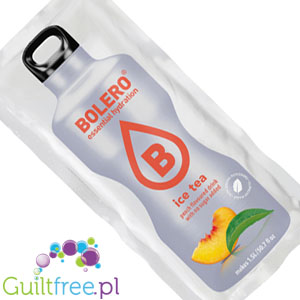 Bolero Drink Ice Tea Peach 8g - napój instant w saszetce, ze stewią, 8g smak Mrożona Herbata & Brzoskwinia by Bolero Drink (bolero-ze-stewia-ice-tea-brzoskwinia-1kcal-mix-na-15l)